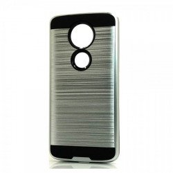 Motorola Moto E5 Plus Armor Hybrid Case (Silver)